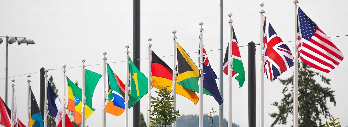 Hayward Field Flags