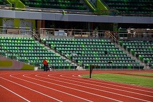 Hayward Field striping Hayward Field striping