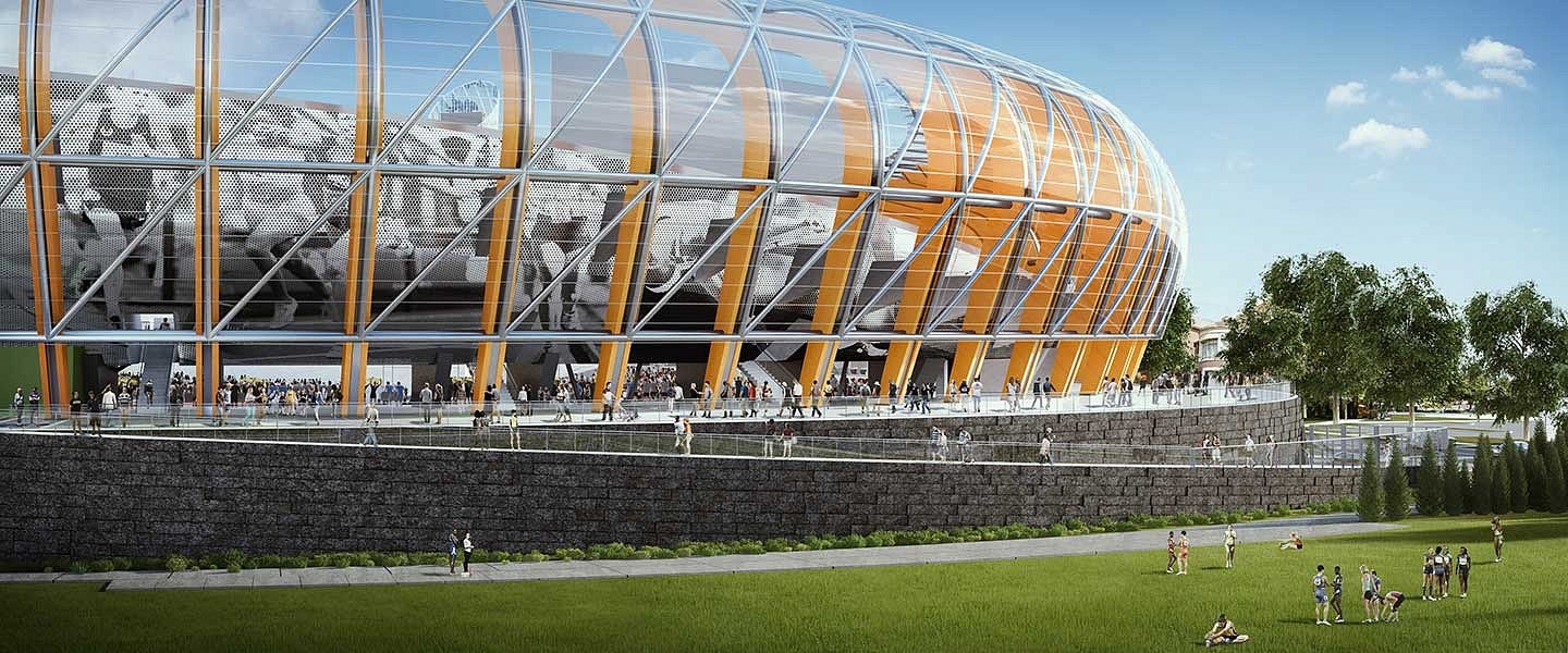 Rendering of the south side of Hayward Field
